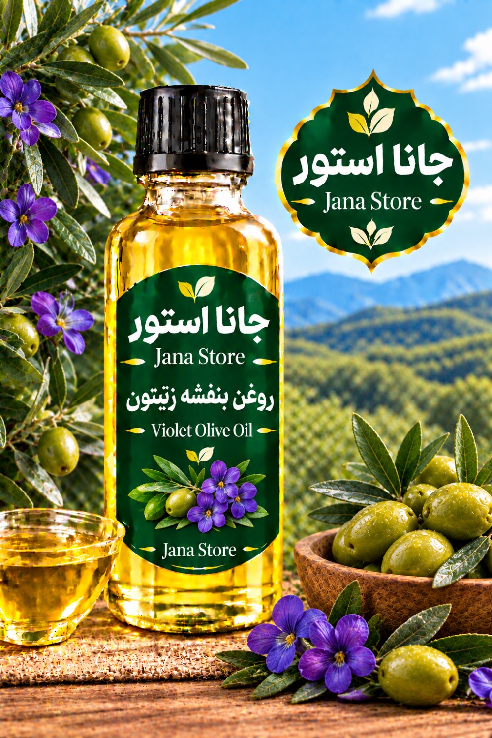 روغن بنفشه زیتون (120میلی )