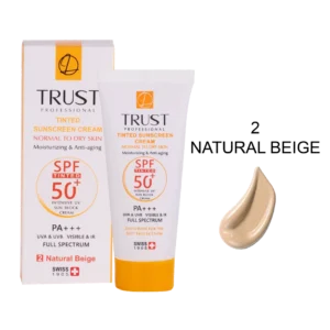 کرم ضد آفتاب رنگی و کنترل چربی بٰژ طبیعی تراست (پوست مختلط تا چرب)