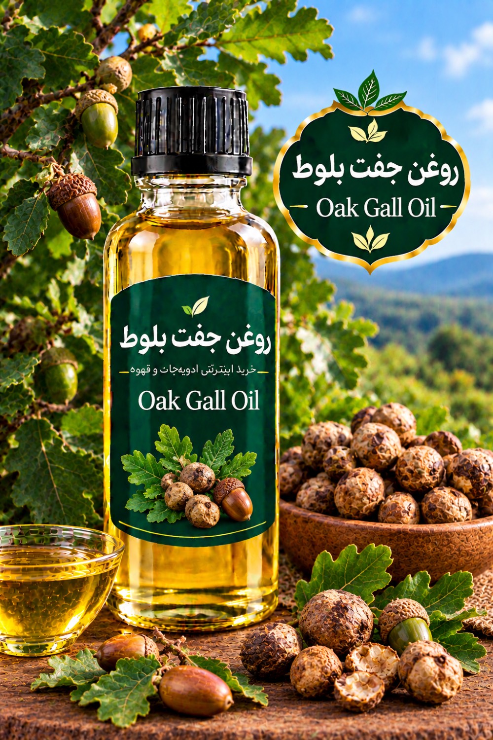 روغن جفت بلوط (120 میلی )